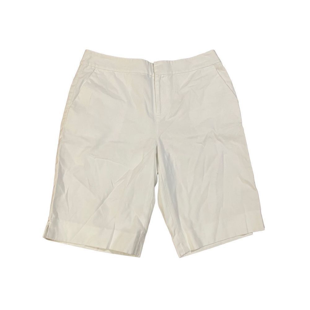 Lauren Ralph Lauren Petite white womens chino high rise shorts 10” inseam size 1